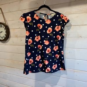 Faith and Joy | Polka Dot Floral Top